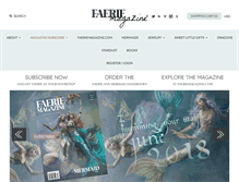 Tablet Screenshot of faeriemag.com